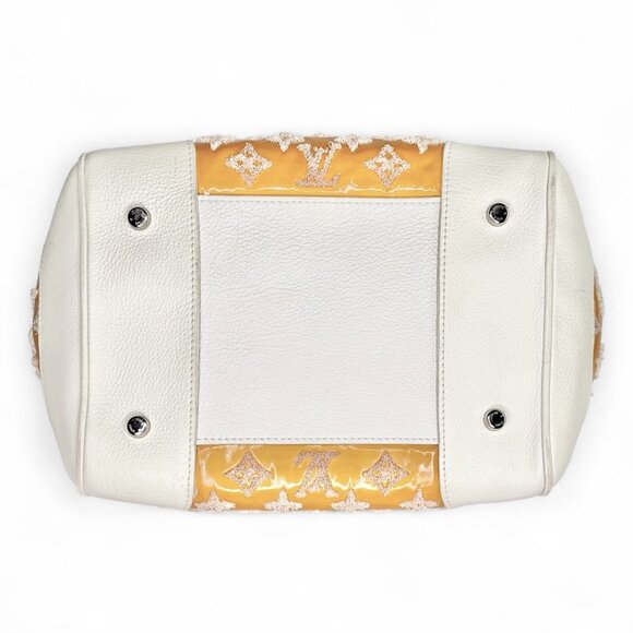 LOUIS VUITTON LV Monogram Bouclettes Speedy Amber Boston Embroidered Lambskin LV - Picture 7 of 16